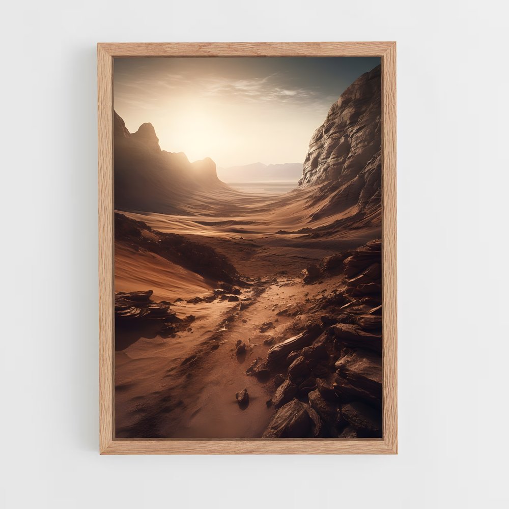 Poster Désert Martien – affiche Système solaire (vue 4)